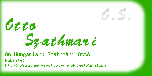 otto szathmari business card